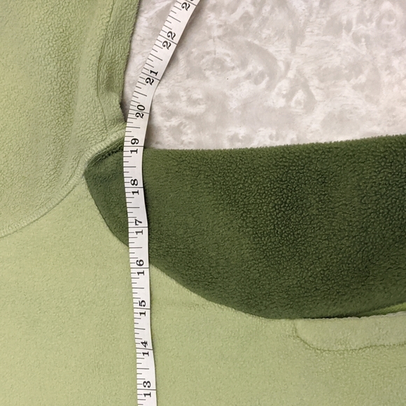 Marmot Two-Tone Green Polartec Fleece Zip Up Jacket - Picture 3 of 9